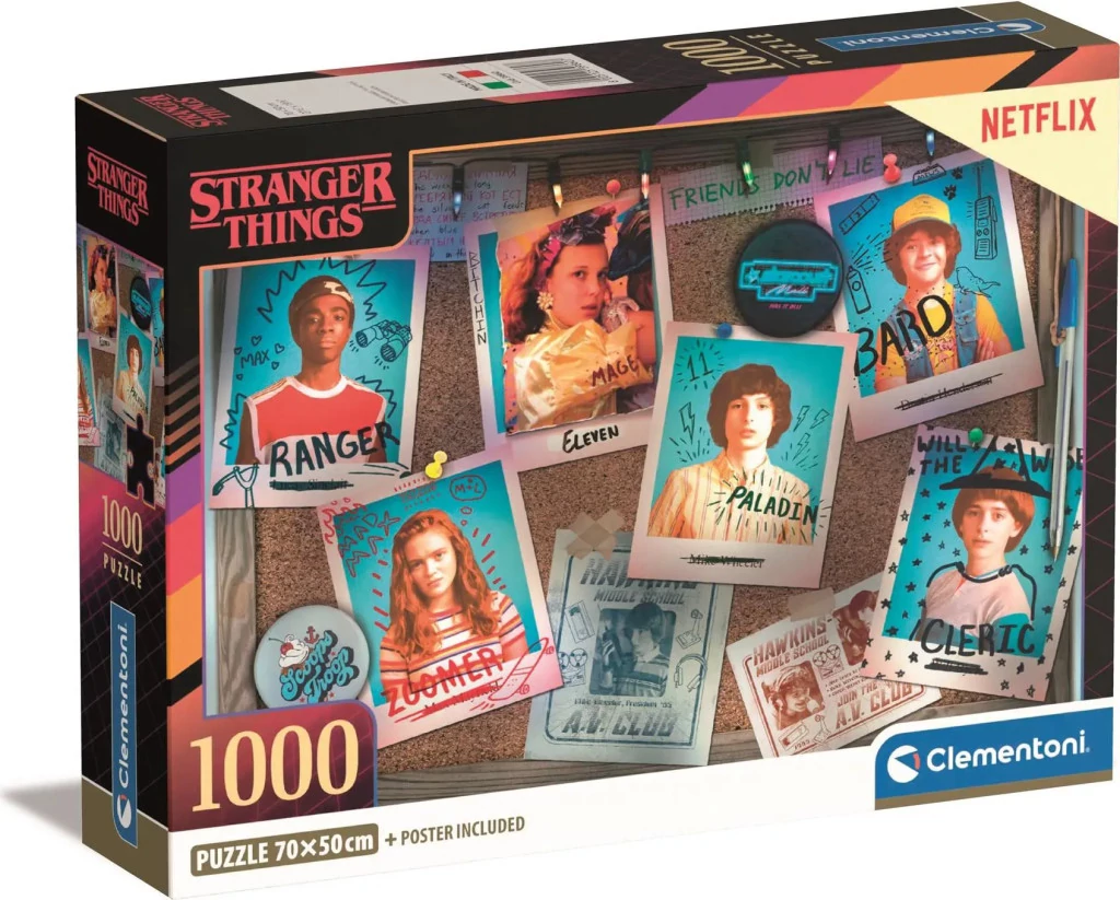 Stranger Things 1000 db-os Compact puzzle Clementoni