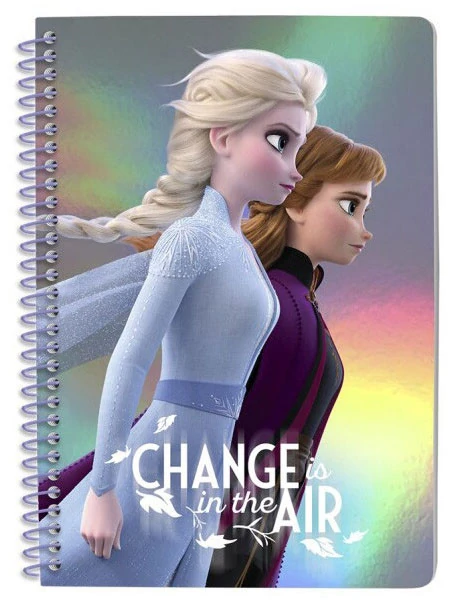 Disney Jégvarázs metálos A/5 vonalas füzet