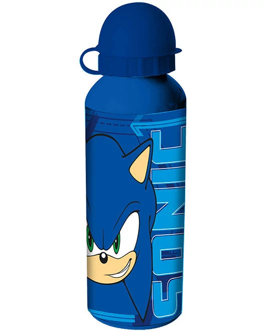Sonic a sündisznó Prime Blue alumínium kulacs ívókupakkal 500 ml