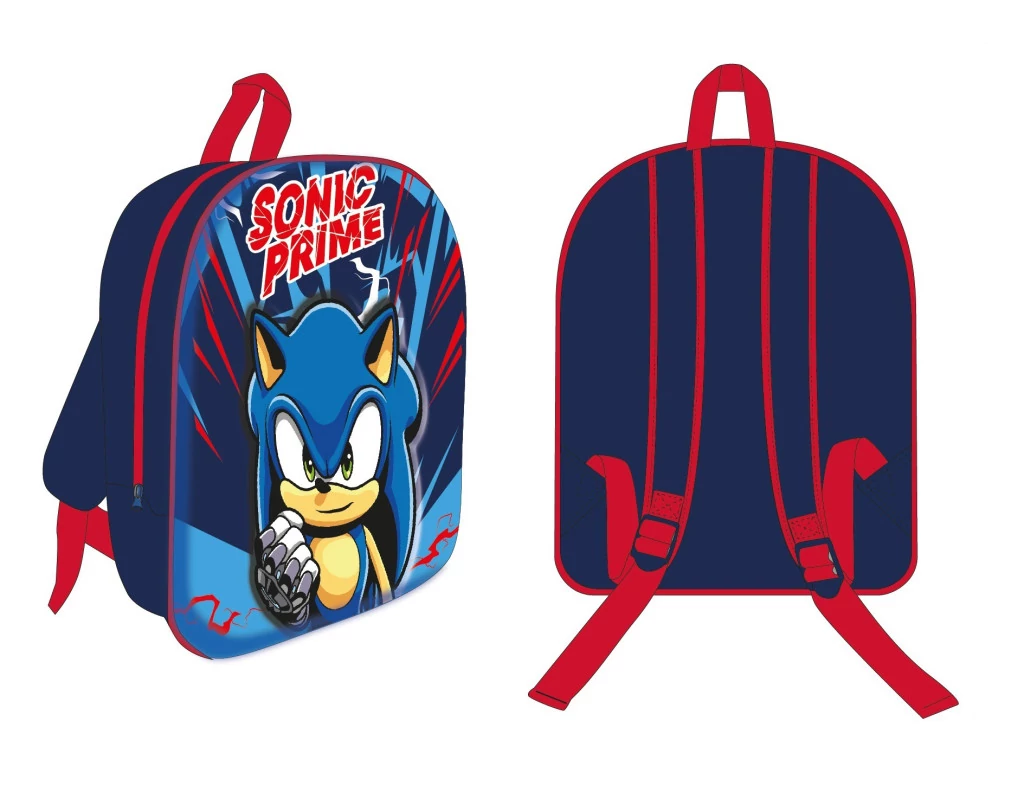 Sonic a sündisznó Chaos Dash 3D hátizsák, táska 30 cm