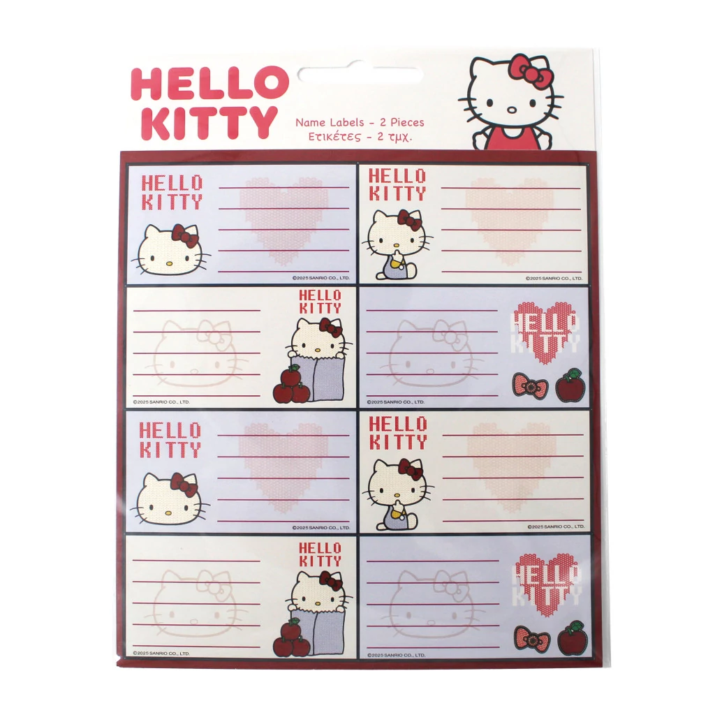 Hello Kitty Apple füzetcímke 16 db-os