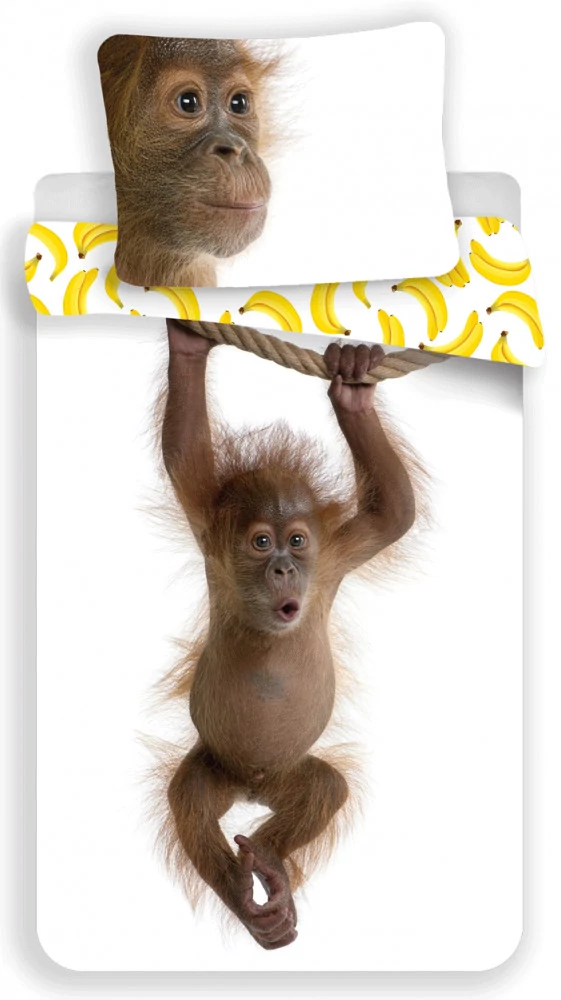 Orangután ágyneműhuzat 140×200cm, 70×90 cm