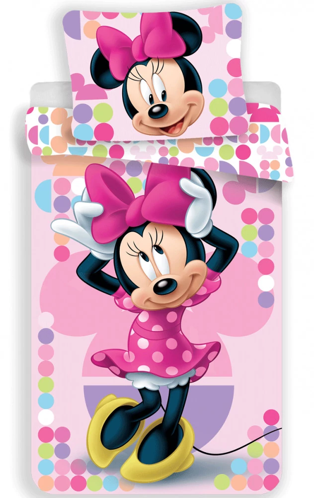 Disney Minnie Colorful ágyneműhuzat 140×200cm, 70×90 cm