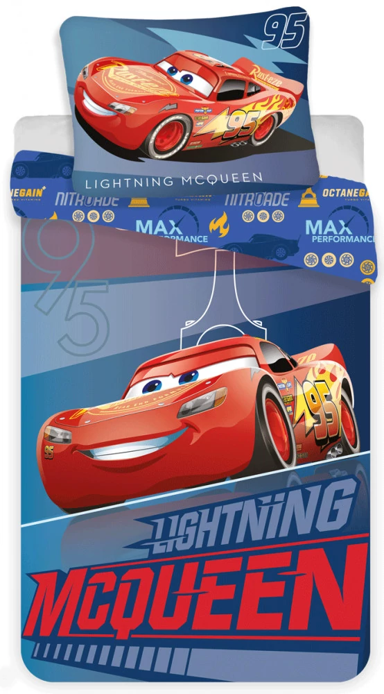 Disney Verdák Nitro ágyneműhuzat 140×200cm, 70×90 cm microfibre