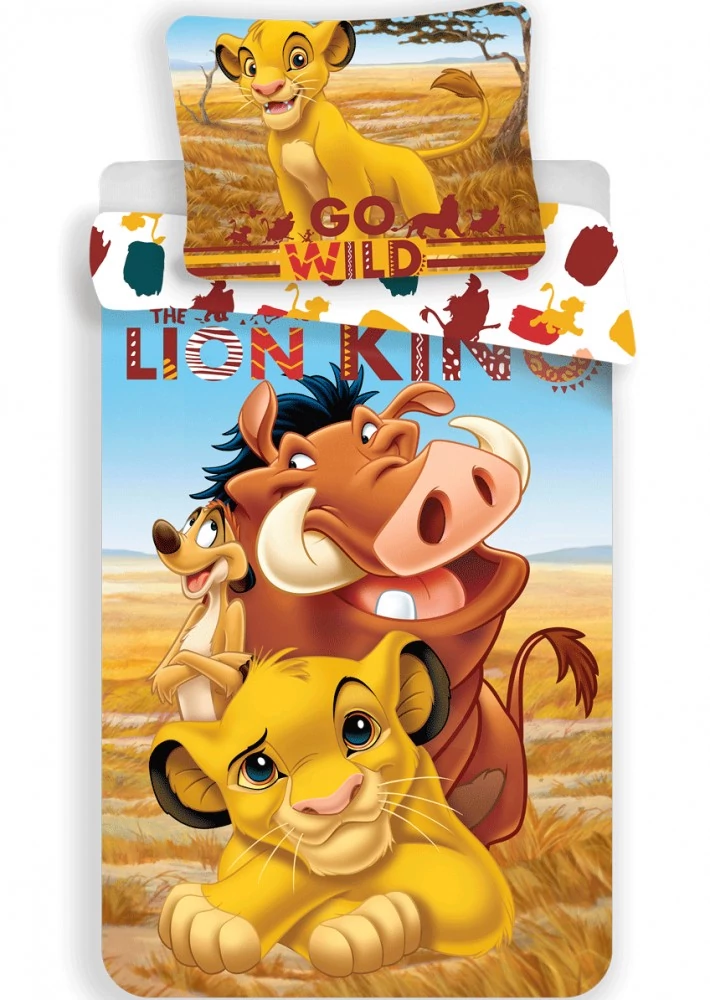 Disney Az Oroszlánkirály Pride Lands Trio gyerek, ovis ágyneműhuzat 100×135cm, 40×60 cm