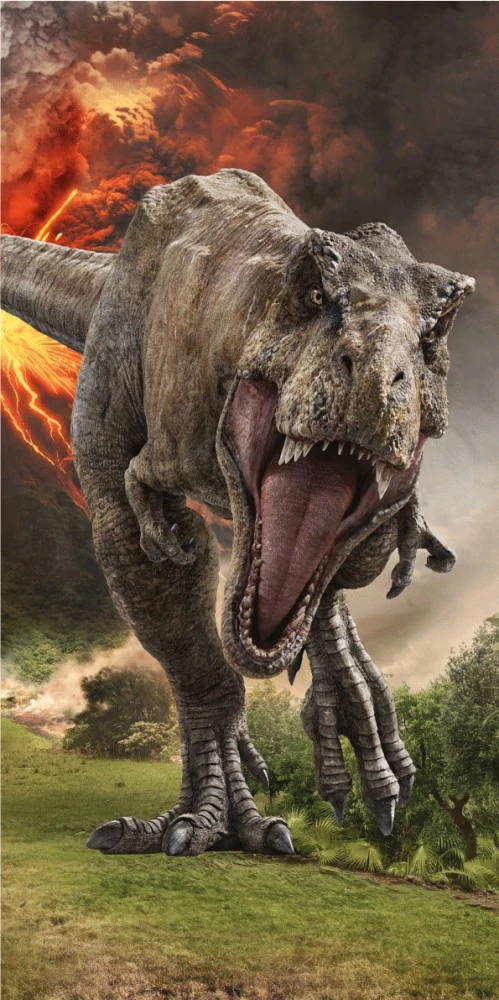 Jurassic World Volcano fürdőlepedő, strand törölköző 70x140cm
