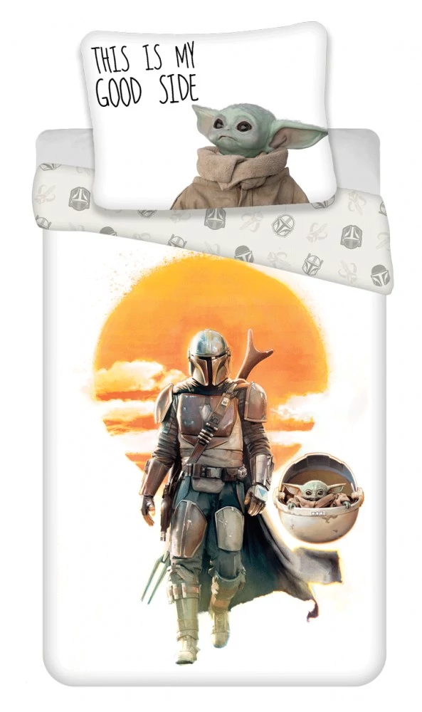 Star Wars Mandalorian ágyneműhuzat 140×200cm, 70×90 cm