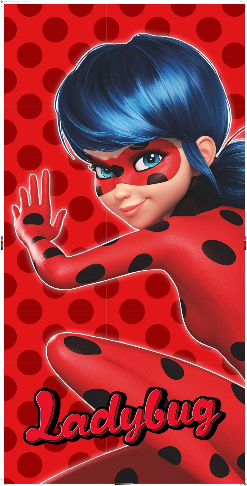 Katicabogár és Fekete macska kalandjai Dots fürdőlepedő, strand törölköző 70x140cm