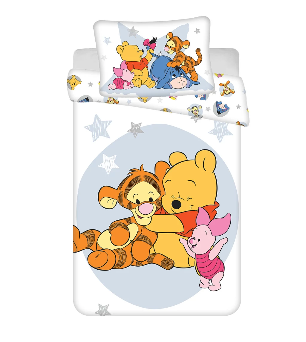 Disney Micimackó Stars gyerek, ovis ágyneműhuzat 100×135 cm, 40×60 cm