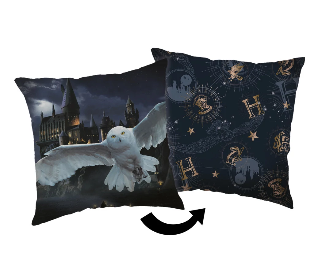 Harry Potter Hogwarts párna, díszpárna 40x40 cm