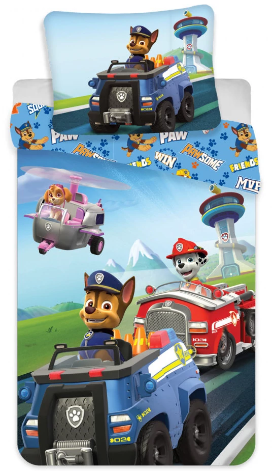 Mancs Őrjárat Road ágyneműhuzat 140×200cm, 70×90 cm