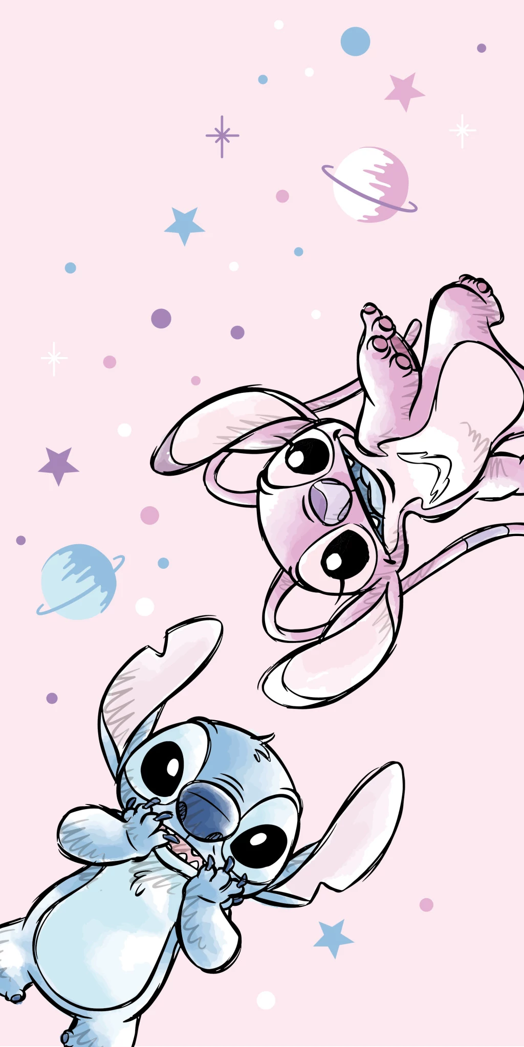Disney Lilo és Stitch, A csillagkutya Universe fürdőlepedő, strand törölköző 70x140cm (Fast Dry)