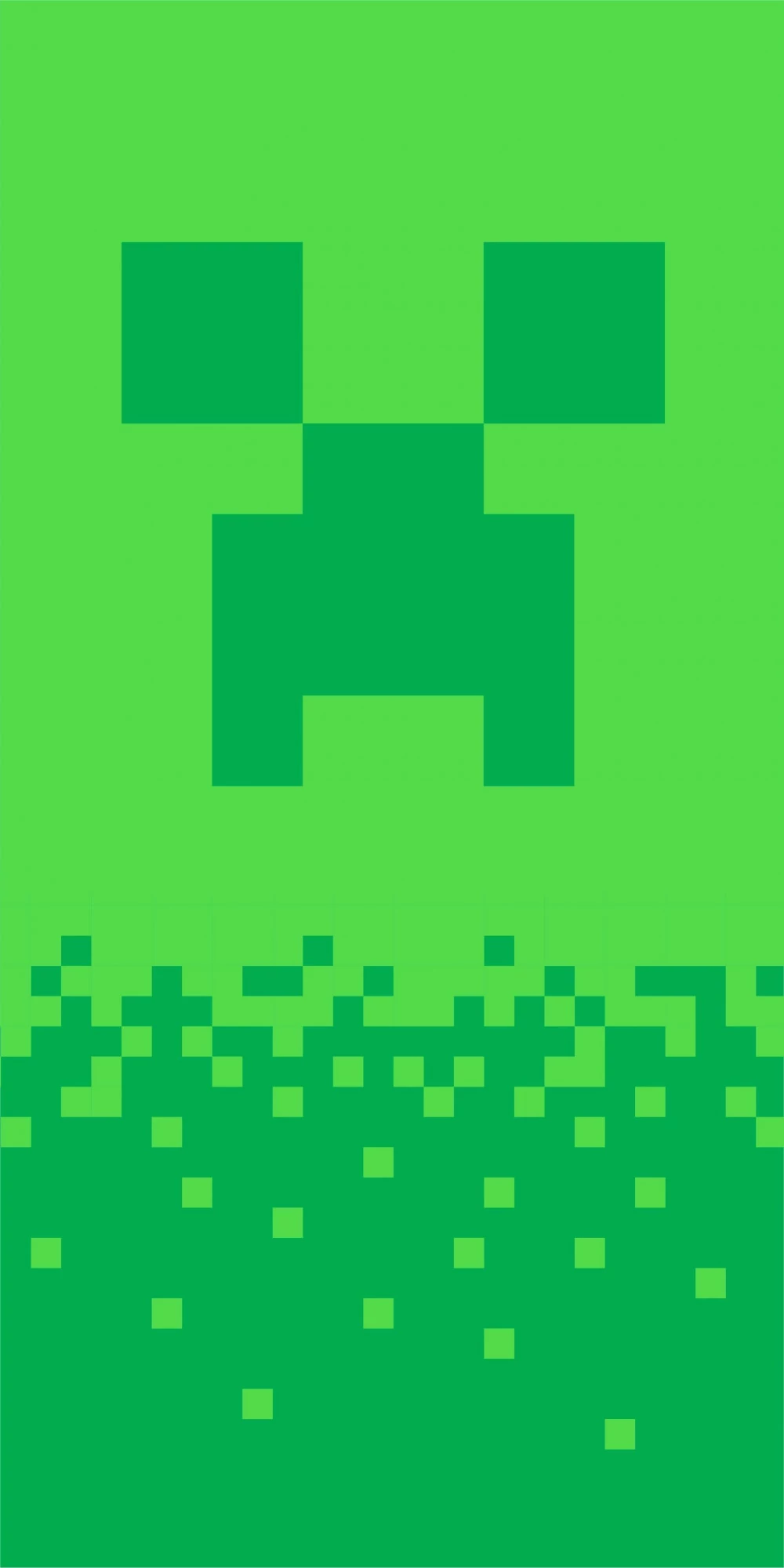 Minecraft fürdőlepedő, strand törölköző Digital Creeper 70*140cm