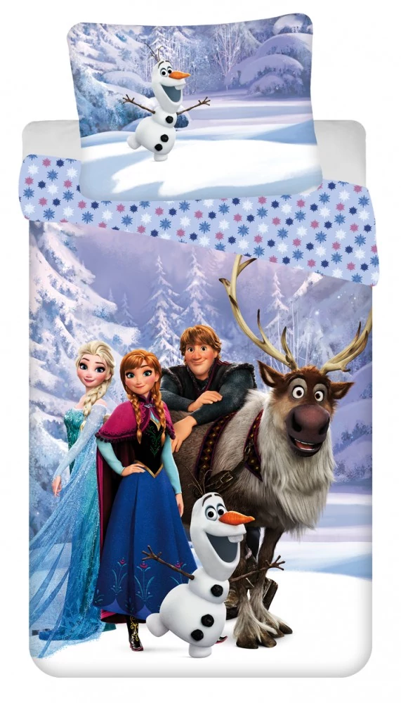 Disney Jégvarázs Team ágyneműhuzat 140×200cm, 70×90 cm microfibre