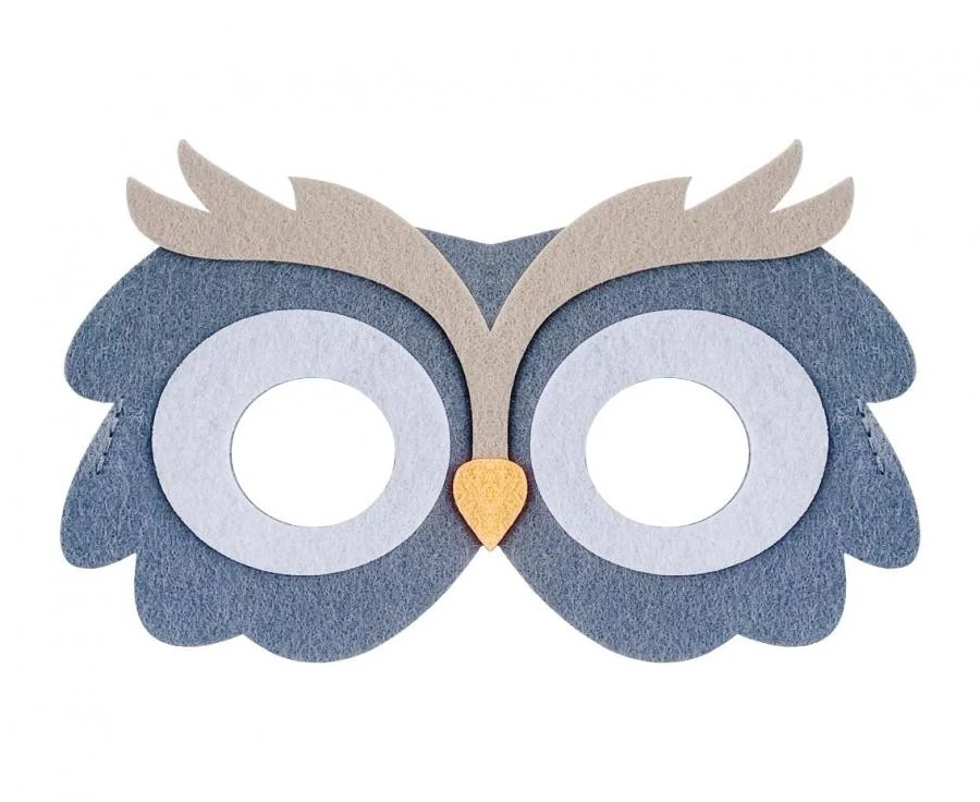 Bagoly Owl filc maszk 18 cm