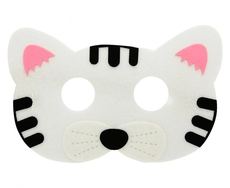 Cicás Cat filc maszk 18 cm