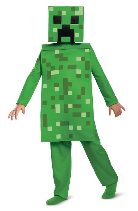 Minecraft Creeper Classic Green jelmez 4-6 év