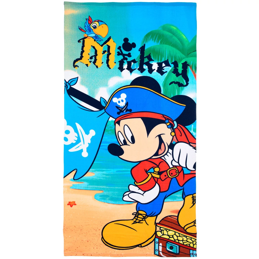Disney Mickey Pirate fürdőlepedő, strand törölköző 70x140cm (Fast Dry)