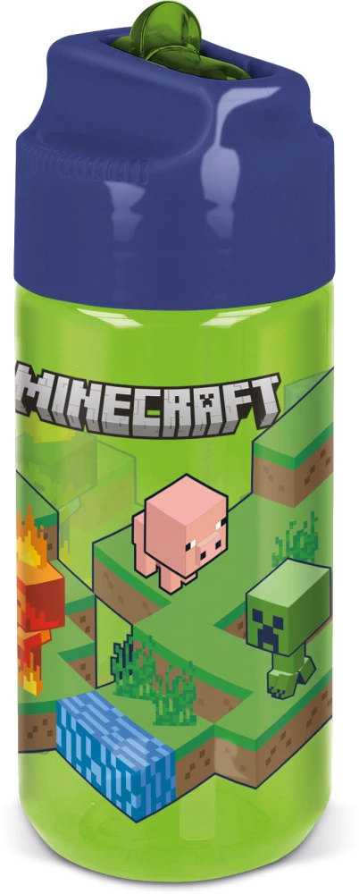 Minecraft Creeper Hydro műanyag szívószálas kulacs 430 ml