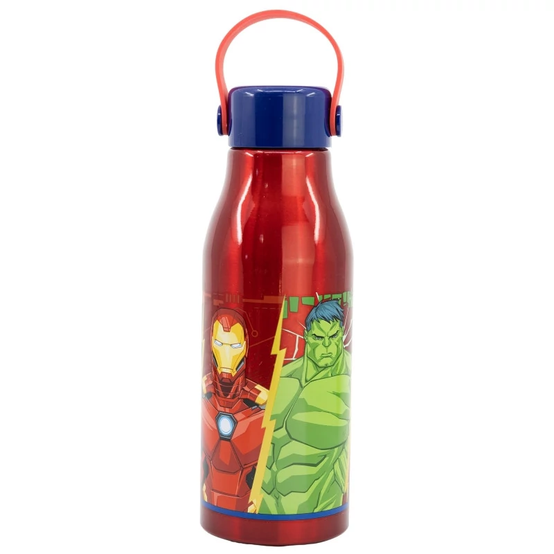 Bosszúállók Invincible Force Flexi alumínium kulacs csavaros kupakkal, akasztóval 760 ml