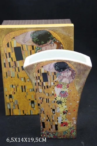 Porcelánváza 14x19,5cm Klimt:The Kiss, P.P.W3A46-08771