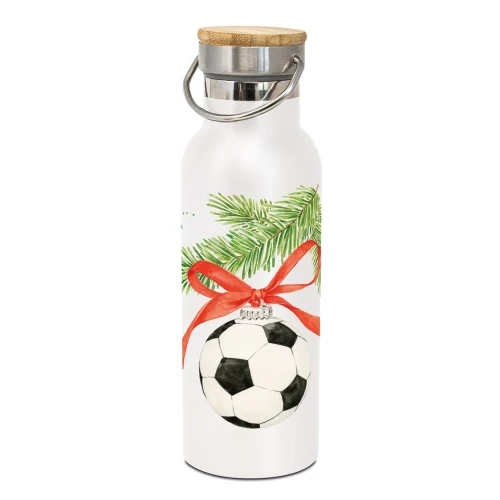 Rozsdamentes duplafalú acél útipalack 0,5l, Football Ornament, PPD.380201342
