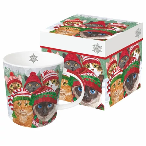 Porcelánbögre 0,4l dobozban, Cat Usie, PPD.360302888
