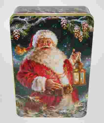 Konyhai fémdoboz dombornyomott 355x235x100mm, Santa, GAW.7355/028