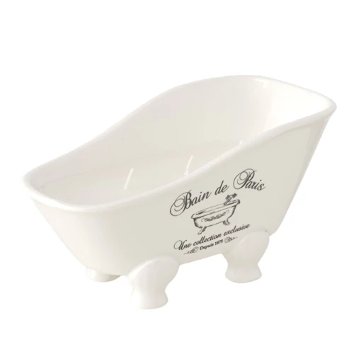 Kerámia fürdőkád gyertyával, 20x9x9,5cm, Bathtime, B.G.2058343
