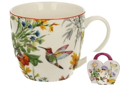 Porcelánbögre 460ml, díszcsomagolásban, Linnea, D.G.12392