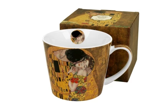 Porcelánbögre 610ml,  dobozban, Klimt:The Kiss, D.G.32277