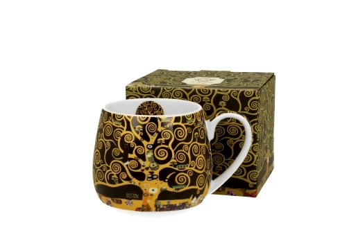 Porcelánbögre 430ml, dobozban, Klimt:Életfa, D.G.33533