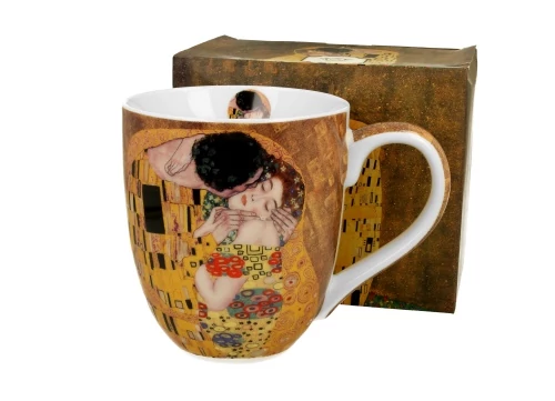 Porcelánbögre 1000ml, dobozban, Klimt: The Kiss, D.G.35445