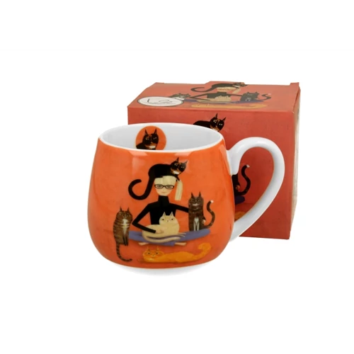 Porcelánbögre 430ml,dobozban Cindy & Kitties, D.G.43884