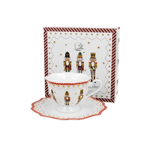 Porceláncsésze+alj, 190ml, dobozban Christmas Nutcracker, D.G.51285