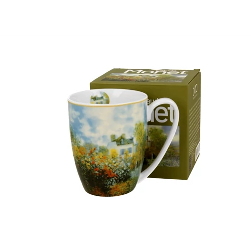 Porcelánbögre 360ml, dobozban, Monet: Kert Argenteuilban, D.G.60355