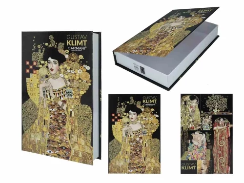 Karton könyvdoboz 27x17x4,5cm, Klimt: Adele, H.C.195-9072