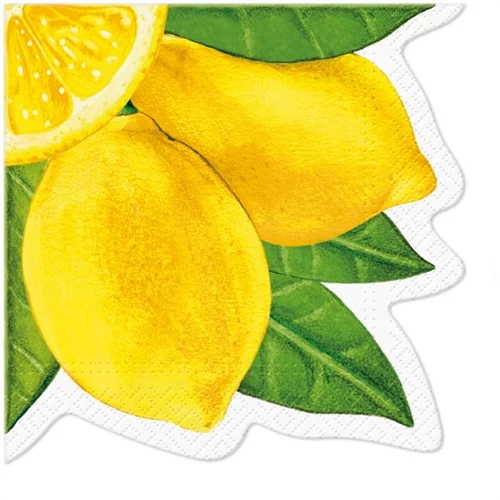 Pure Lemons papírszalvéta 32cm, 12db-os, P.W.SDRF000100