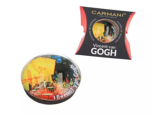 Hűtőmágnes 3cm,Van Gogh: Kávéház Éjjel, H.C.013-0013