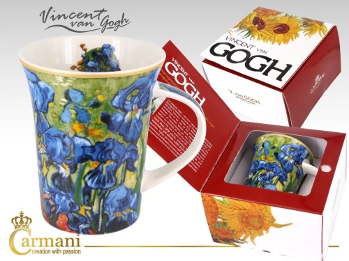 Porcelánbögre dobozban  350ml, Van Gogh: Íriszek, H.C.830-8105