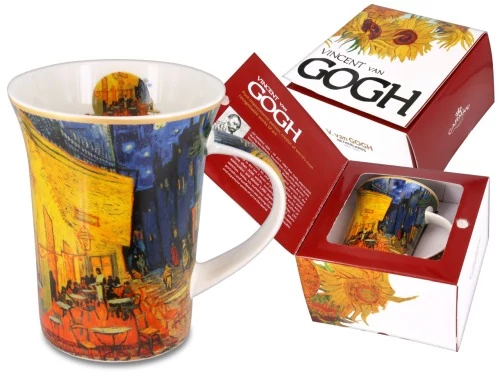 Porcelánbögre Van Gogh dobozban,350ml,Van Gogh:Kávéház éjjel, H.C.830-8110