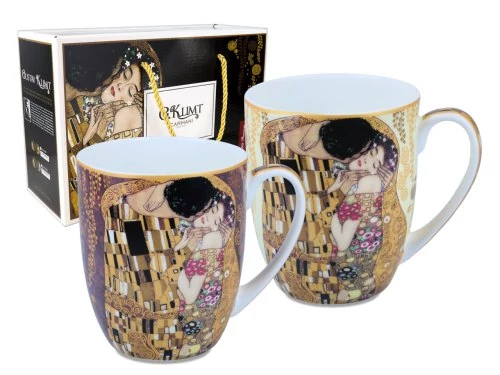 Porcelán bögreszett 2db-os, 450ml, Klimt:The Kiss, H.C.532-7404