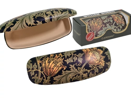Szemüvegtok,16x6,5x4cm, műbőr/műanyag, William Morris, H.C.021-8242