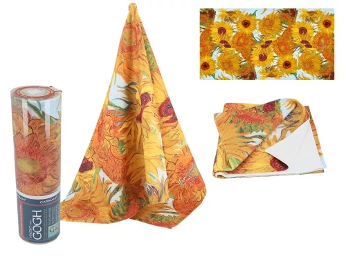 Törölköző 50x100cm, 35% pamut-65% polyester, Van Gogh:Napraforgók, H.C.023-7106