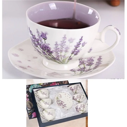Secret porceláncsésze+alj, 260ml, 6személyes, dobozban, V.B.21533