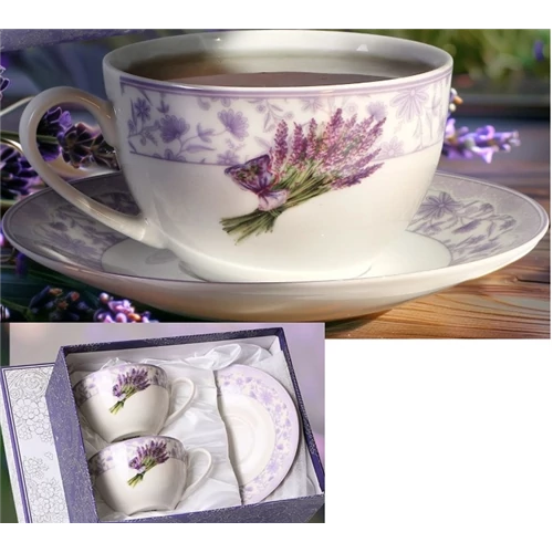 Intense porceláncsésze+alj, 2 személyes, 250ml, dobozban, V.B.22608