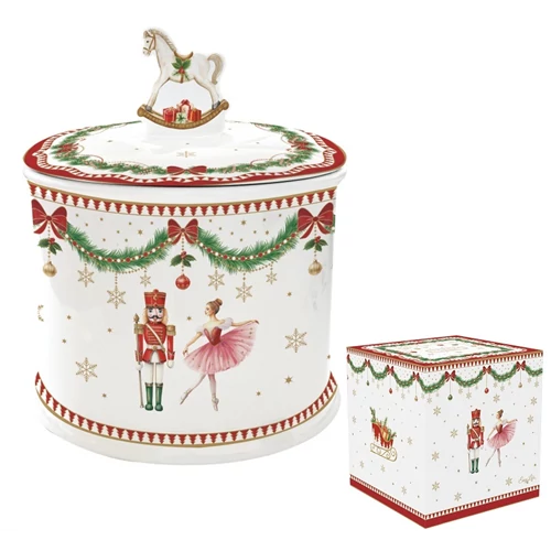 Porcelán keksztároló 14x16,5cm, dobozban, Magie de Noel, R2S.1334MNOE
