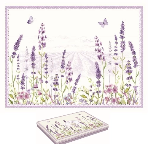 Parafa tányéralátét,40x30cm,4db-os,Lavender Field, R2S.961LAVF