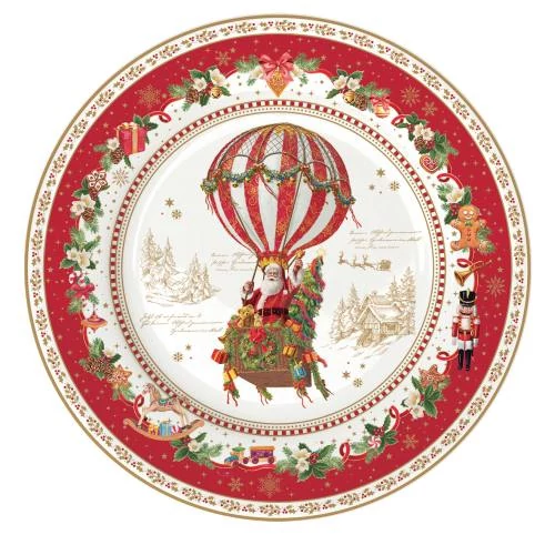 Porcelán desszerttányér 19cm, Christmas Memories, R2S.944CHME