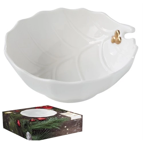Porcelántál 14x5cm, dobozban, Holly & Berries, R2S.2170HOLW